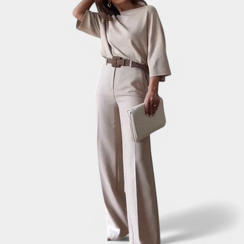 Gleame.-Outfit sets-Gleame Tweedelige Set - Elegante damesoutfit voor elke gelegenheid