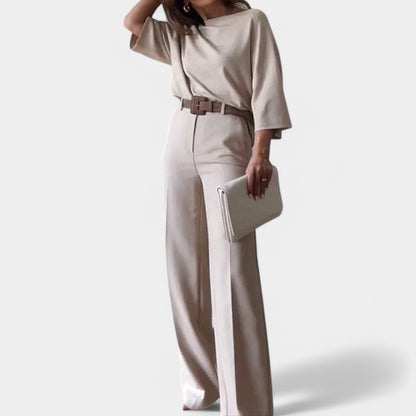 Gleame.-Outfit sets-Gleame Tweedelige Set - Elegante damesoutfit voor elke gelegenheid