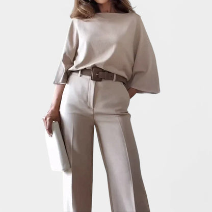 Gleame.-Outfit sets-Gleame Tweedelige Set - Elegante damesoutfit voor elke gelegenheid
