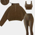  Gleame.-Outfit sets-Gleame set - elastische set met halve rits en skinny broek
