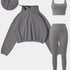  Gleame.-Outfit sets-Gleame set - elastische set met halve rits en skinny broek
