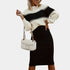  Gleame.-Outfit sets-Gleame trui set: tweedelige outfit met lange mouwen en rok