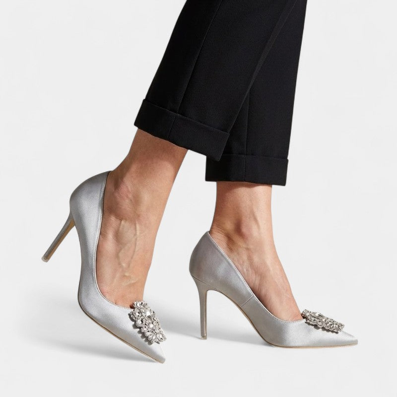 Gleame.-Pumps-Gleame | Dames Pumps met Sierdetail en Hoge Hak