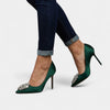 Gleame.-Pumps-Gleame | Dames Pumps met Sierdetail en Hoge Hak