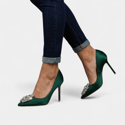 Gleame.-Pumps-Gleame | Dames Pumps met Sierdetail en Hoge Hak
