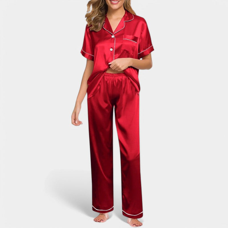 Gleame.-Pyjama-Gleame Pyjama - Luxe satijnen zijden pyjama voor vrouwen