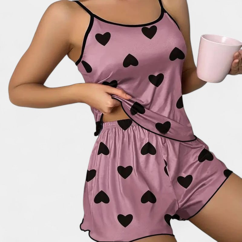 Gleame.-Pyjama-Gleame Pyjama - Twee delige mouwloze O-hals slaapkleding