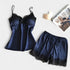  Gleame.-Pyjama-Gleame Pyjama - V-hals twee-delig nachtkleding set voor dames