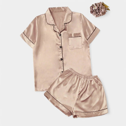 Gleame.-Pyjama-Gleame Pyjama set - Satijnen pyjama set in verschillende kleuren