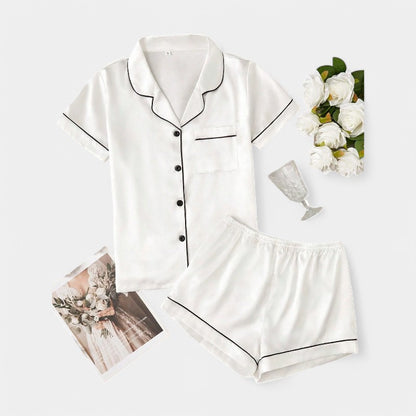 Gleame.-Pyjama-Gleame Pyjama set - Satijnen pyjama set in verschillende kleuren