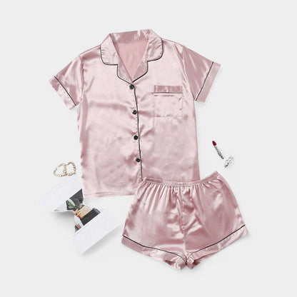 Gleame.-Pyjama-Gleame Pyjama set - Satijnen pyjama set in verschillende kleuren