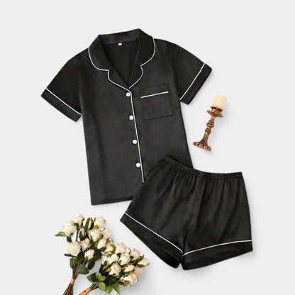 Gleame.-Pyjama-Gleame Pyjama set - Satijnen pyjama set in verschillende kleuren