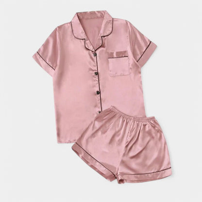 Gleame.-Pyjama-Gleame Pyjama set - Satijnen pyjama set in verschillende kleuren
