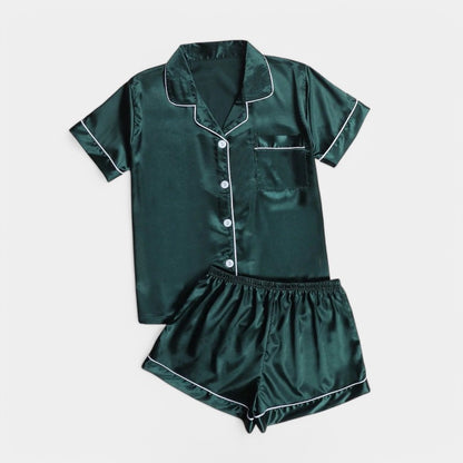 Gleame.-Pyjama-Gleame Pyjama set - Satijnen pyjama set in verschillende kleuren