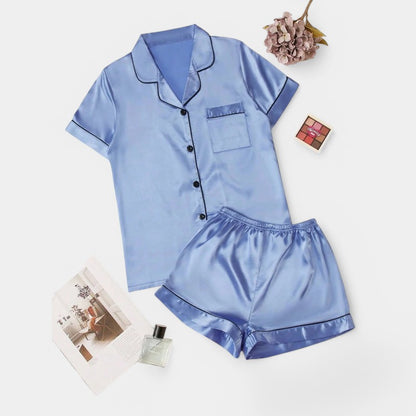 Gleame.-Pyjama-Gleame Pyjama set - Satijnen pyjama set in verschillende kleuren