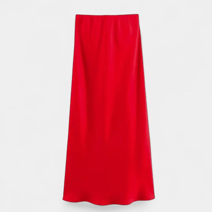 Gleame.-Rokken-Gleame Rok - Satijnen textuur, slanke pasvorm met trekkoord en retro elastische taille