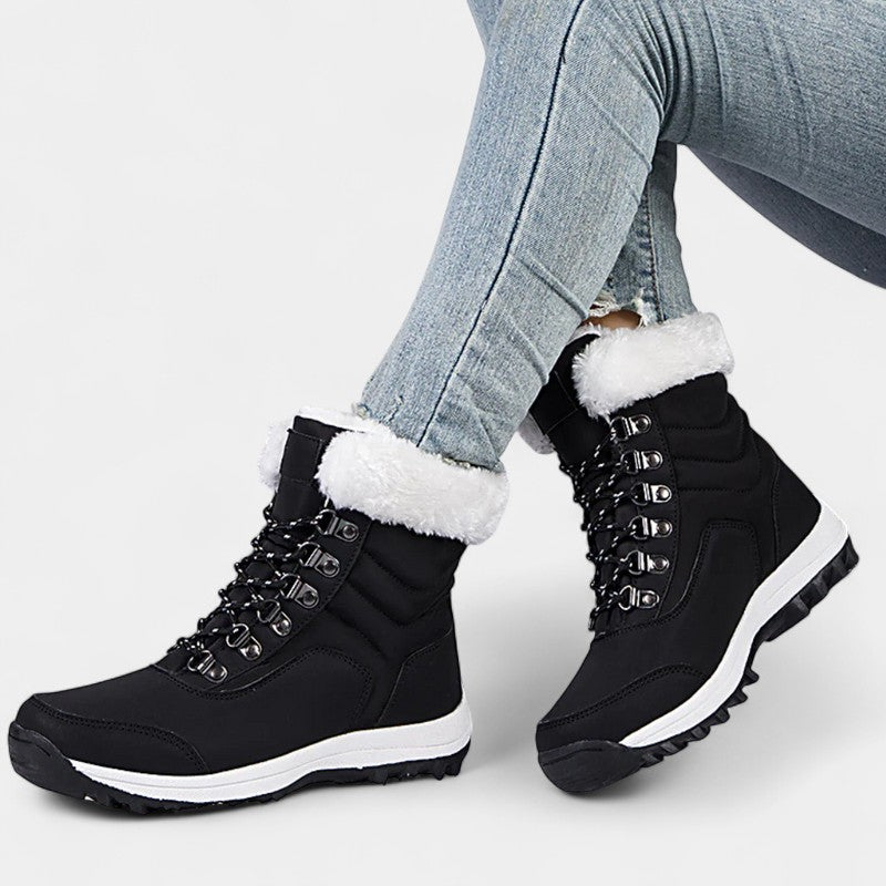 Gleame.-Schoenen-Gleame Dameslaarzen - Veterschoenen met warme voering en gripzool