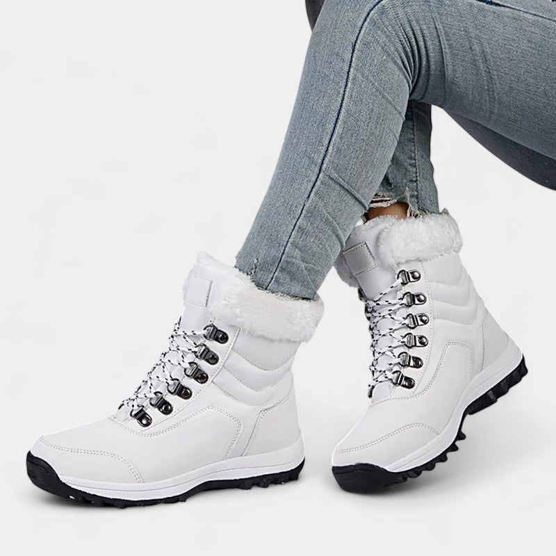 Gleame.-Schoenen-Gleame Dameslaarzen - Veterschoenen met warme voering en gripzool