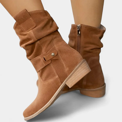 Gleame.-Schoenen-Gleame Laarzen – Casual dameslaarzen met zachte binnenzool en gespsluiting