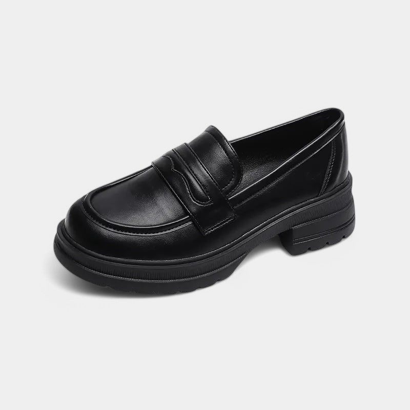 Gleame.-Schoenen-Gleame Loafers - Oud geld leren loafers voor tijdloze stijl