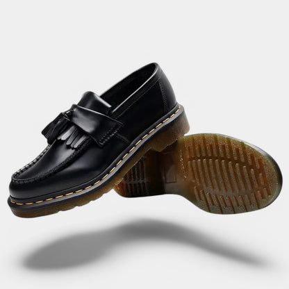Gleame.-Schoenen-Gleame Loafers - Oud geld leren loafers voor tijdloze stijl