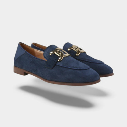 Gleame.-Schoenen-Gleame Loafers - Suède instappers platte schoenen