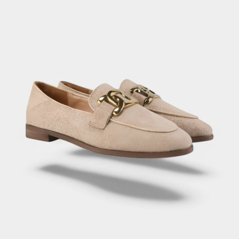 Gleame.-Schoenen-Gleame Loafers - Suède instappers platte schoenen