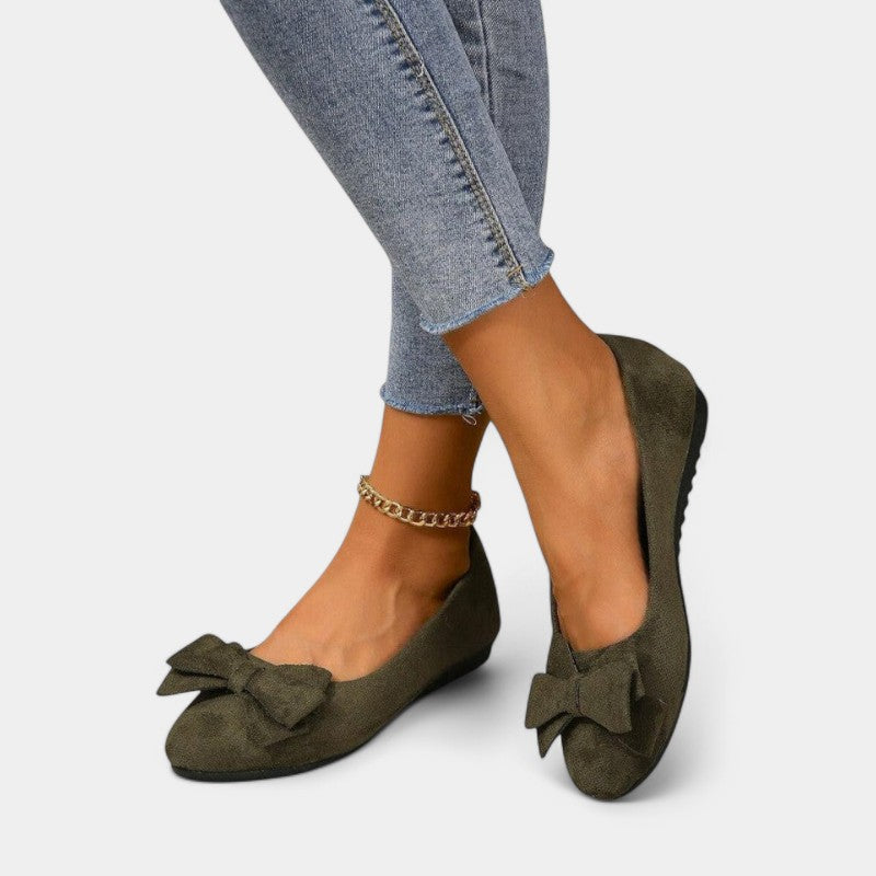 Gleame Ballerinas - Instappers voor dames met strik in diverse kleuren