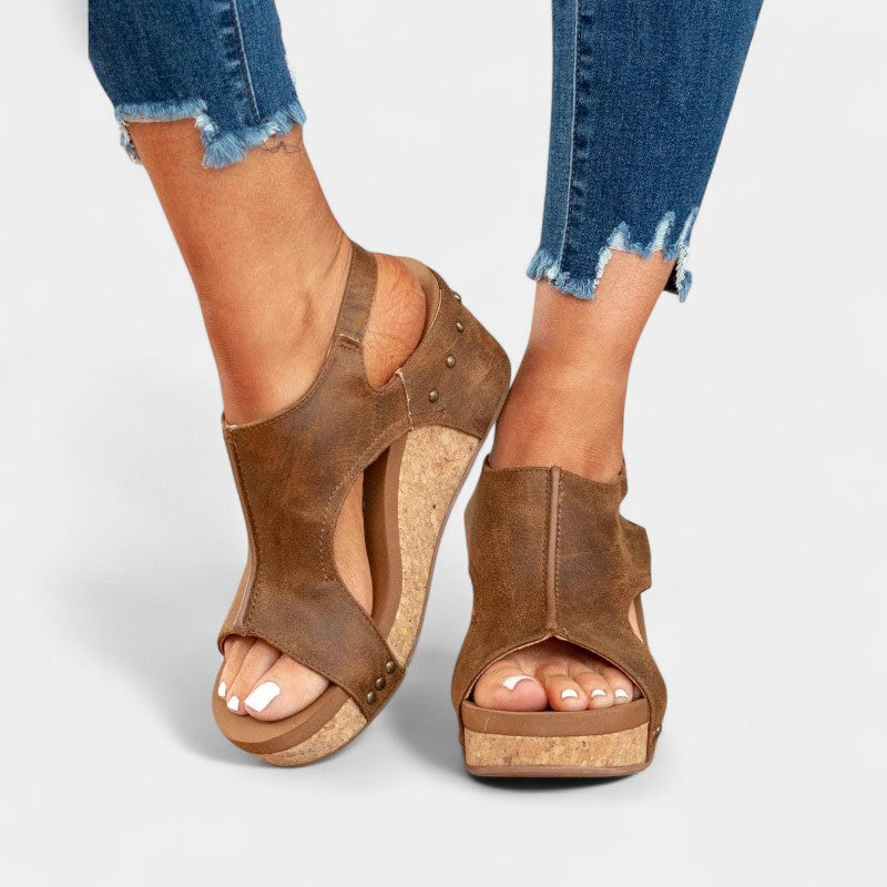 Gleame.-Schoenen-Gleame Sandalen - Dames hoge hak casual sandalen