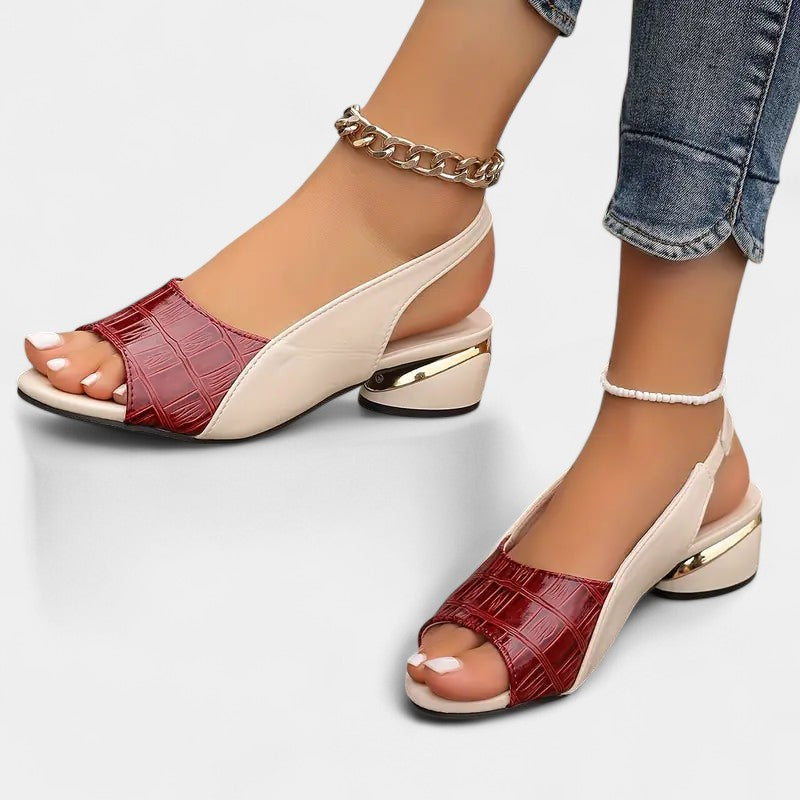 Gleame.-Schoenen-Gleame Sandalen - Luxe casual hakken met stijlvol ontwerp