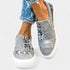Gleame.-Schoenen-Gleame Sneakers - Vrouwelijke casual platte sneakers in denim