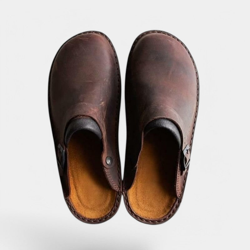 Gleame.-Schoenen-Gleame schoenen - Orthopedische unisex leren slippers voor dagelijks comfort