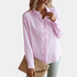 Gleame.-Shirts & Tops-Gleame Blouse - Elegante dames blouse met lange mouwen en ruches
