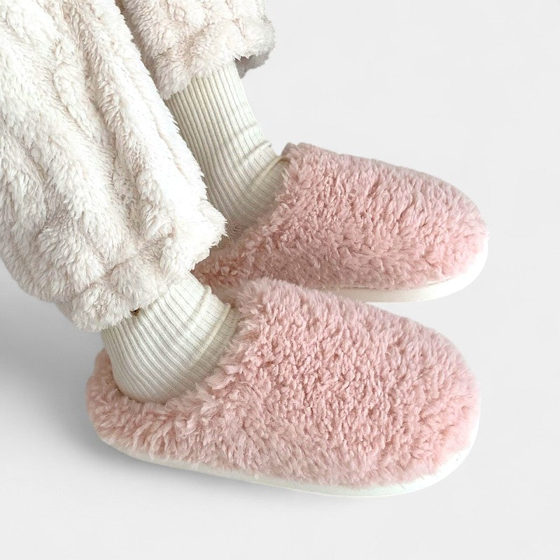 Gleame.-Sloffen-Gleame Dames Pantoffels - Warme sloffen met pluche afwerking en gesloten design