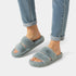 Gleame.-Sloffen-Gleame Dames Slippers – Open pantoffels met dubbele band en zachte voering