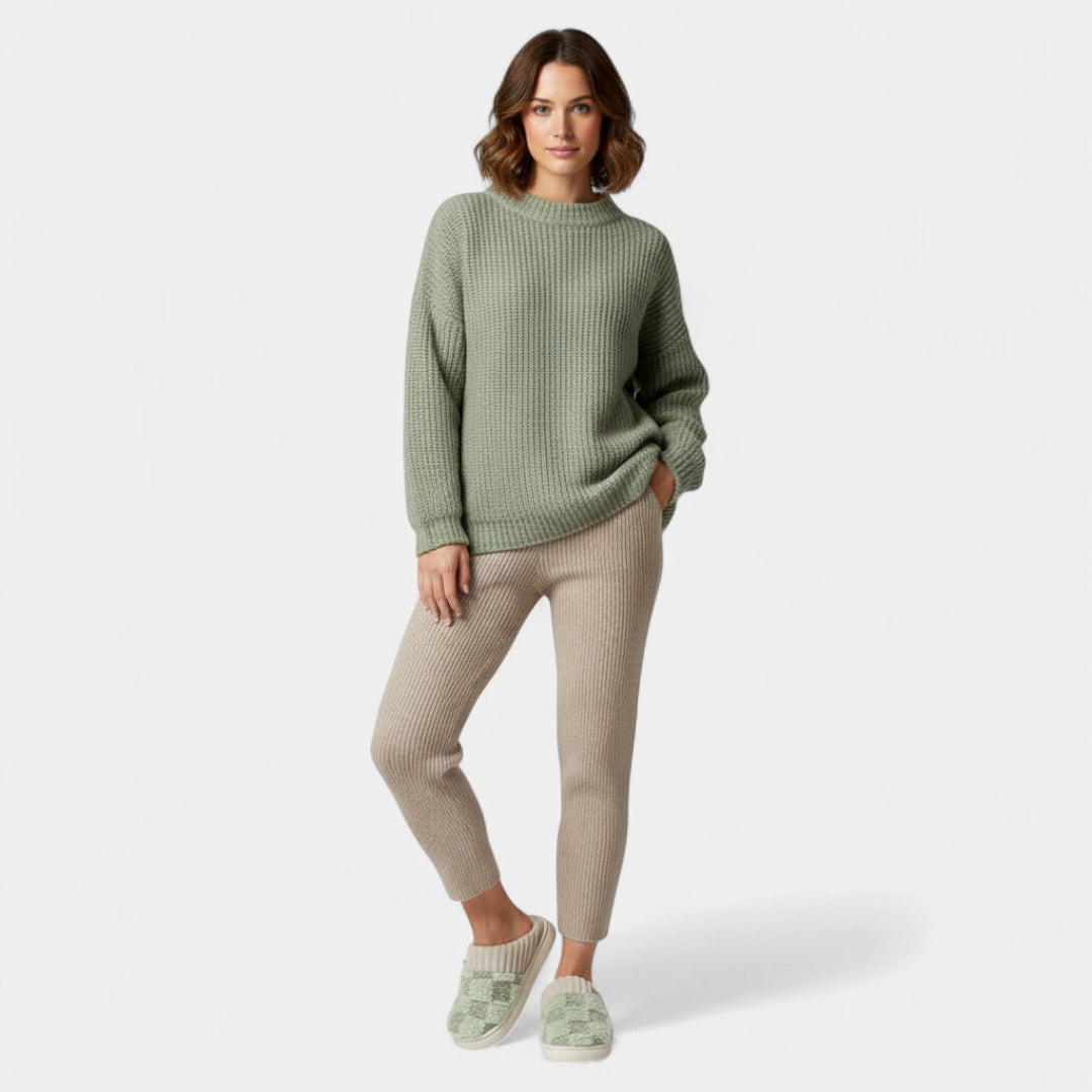 Gleame.-Sloffen-Gleame Damespantoffels - Fluffy pantoffels met geruit patroon en zachte voering