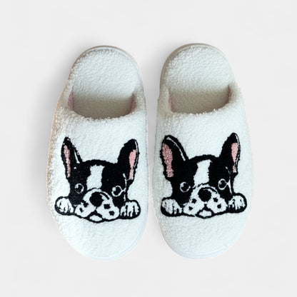 Gleame.-Sloffen-Gleame Damespantoffels - Warme pantoffels met hondenmotief