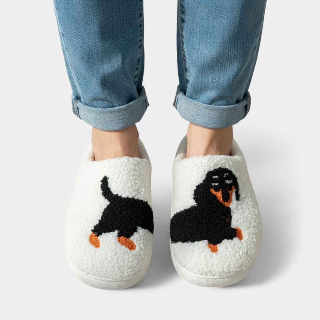 Gleame.-Sloffen-Gleame Damespantoffels - Zachte pantoffels met kattenmotief