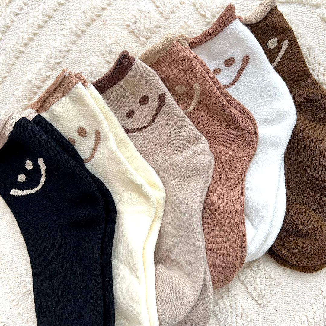 Gleame.-Socks-Gleame Dames Sokken - Comfortabele sokken met vrolijk gezichtje en zachte afwerking