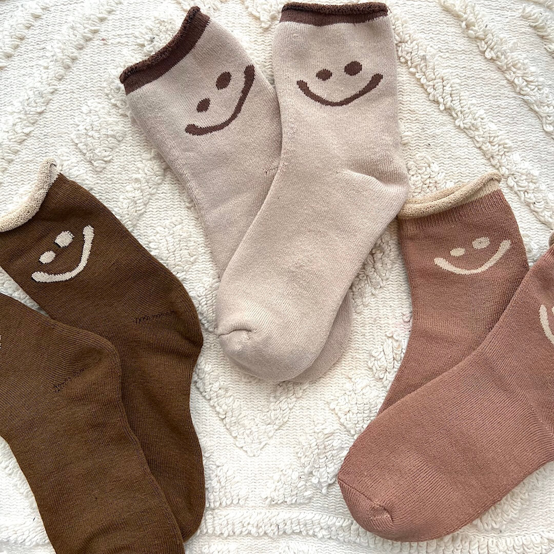 Gleame.-Socks-Gleame Dames Sokken - Comfortabele sokken met vrolijk gezichtje en zachte afwerking