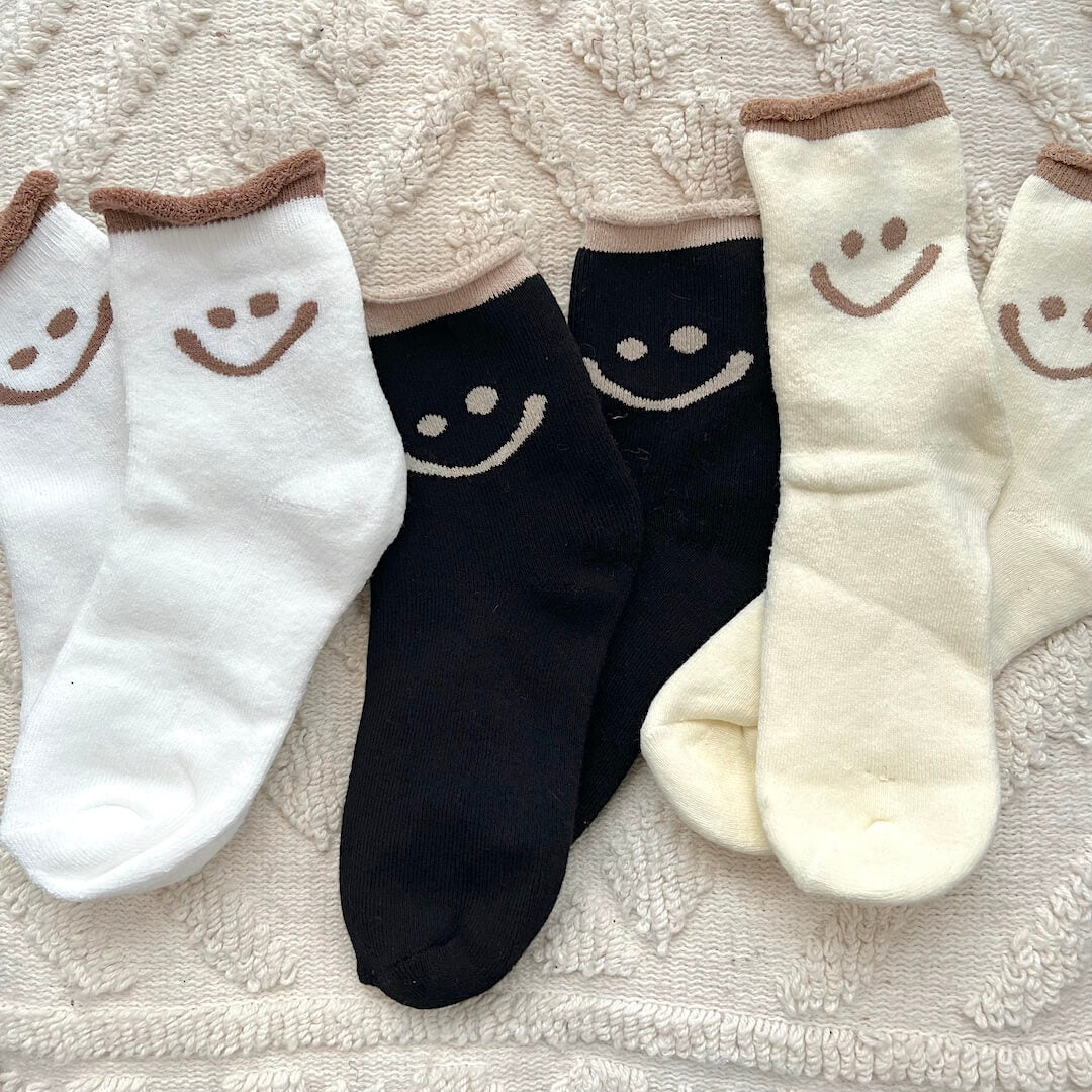 Gleame.-Socks-Gleame Dames Sokken - Comfortabele sokken met vrolijk gezichtje en zachte afwerking