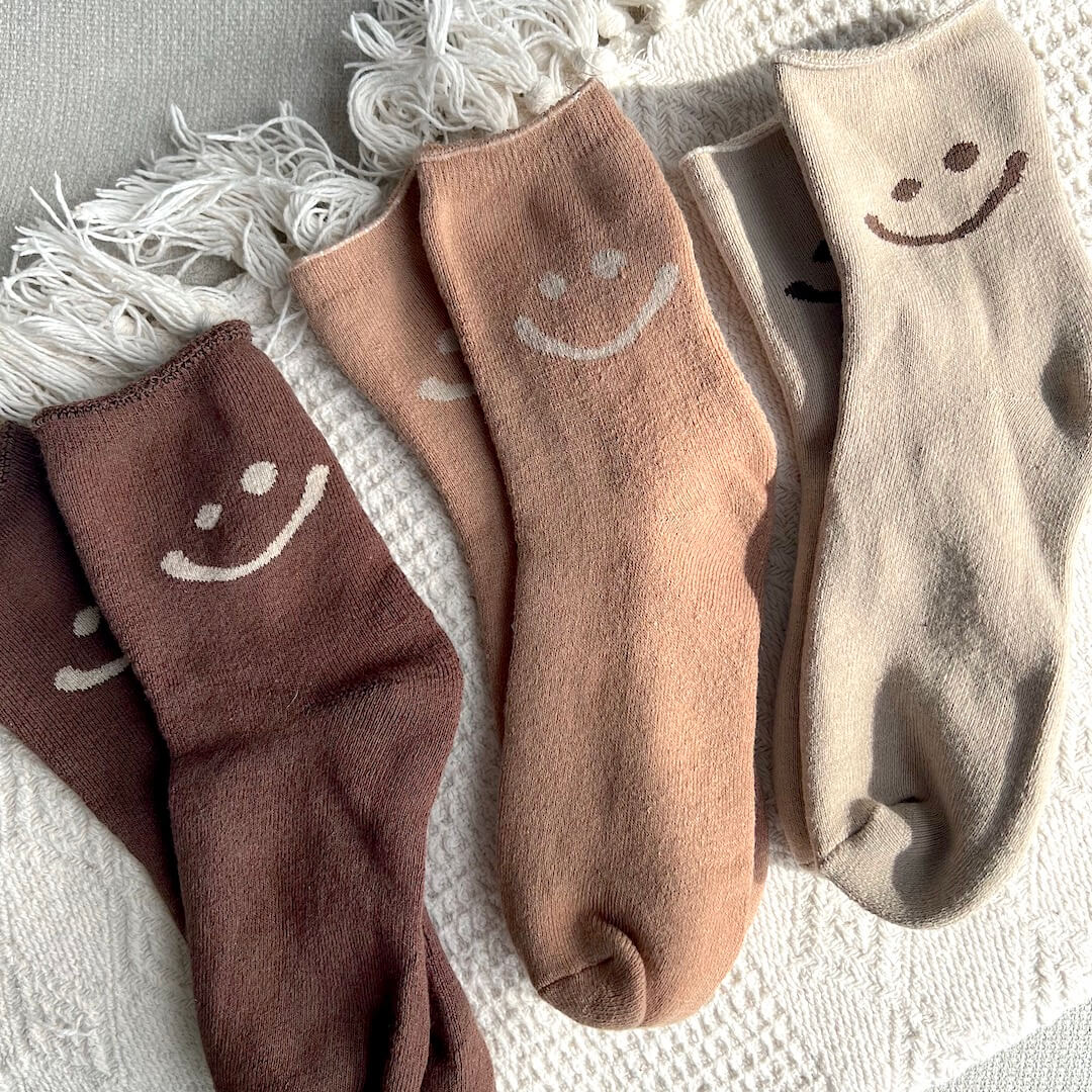 Gleame.-Socks-Gleame Dames Sokken - Comfortabele sokken met vrolijk gezichtje en zachte afwerking