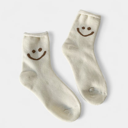 Gleame.-Socks-Gleame Dames Sokken - Comfortabele sokken met vrolijk gezichtje en zachte afwerking