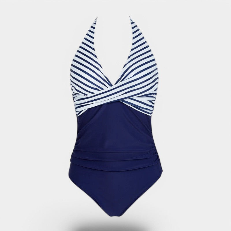 Gleame.-Swimwear-Gleame Badpak - Sling neck badpak met triangle design