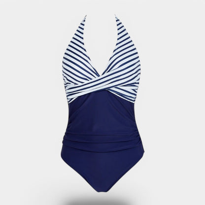 Gleame.-Swimwear-Gleame Badpak - Sling neck badpak met triangle design