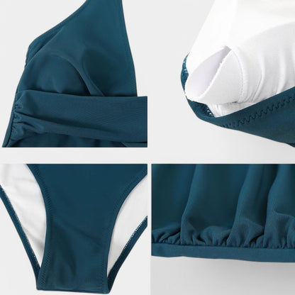 Gleame.-Swimwear-Gleame Badpak - Sling neck badpak met triangle design