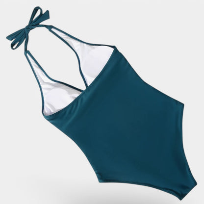 Gleame.-Swimwear-Gleame Badpak - Sling neck badpak met triangle design