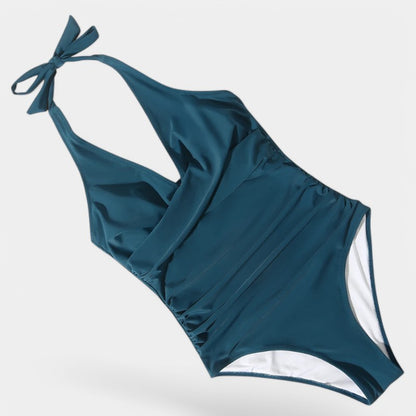 Gleame.-Swimwear-Gleame Badpak - Sling neck badpak met triangle design