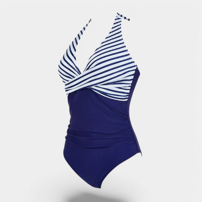 Gleame.-Swimwear-Gleame Badpak - Sling neck badpak met triangle design