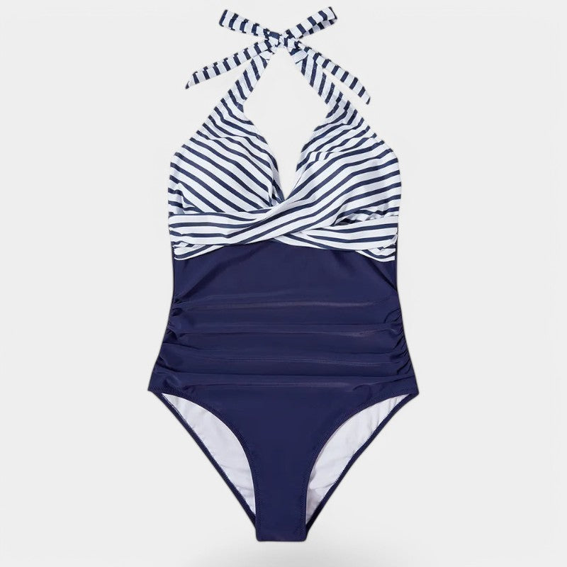 Gleame.-Swimwear-Gleame Badpak - Sling neck badpak met triangle design